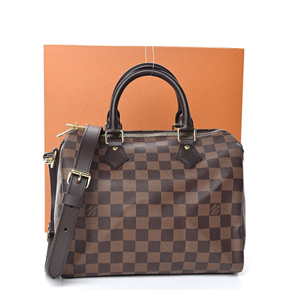 Louis Vuitton Damier Ebene Speedy Bandouliere 25 10 of 10