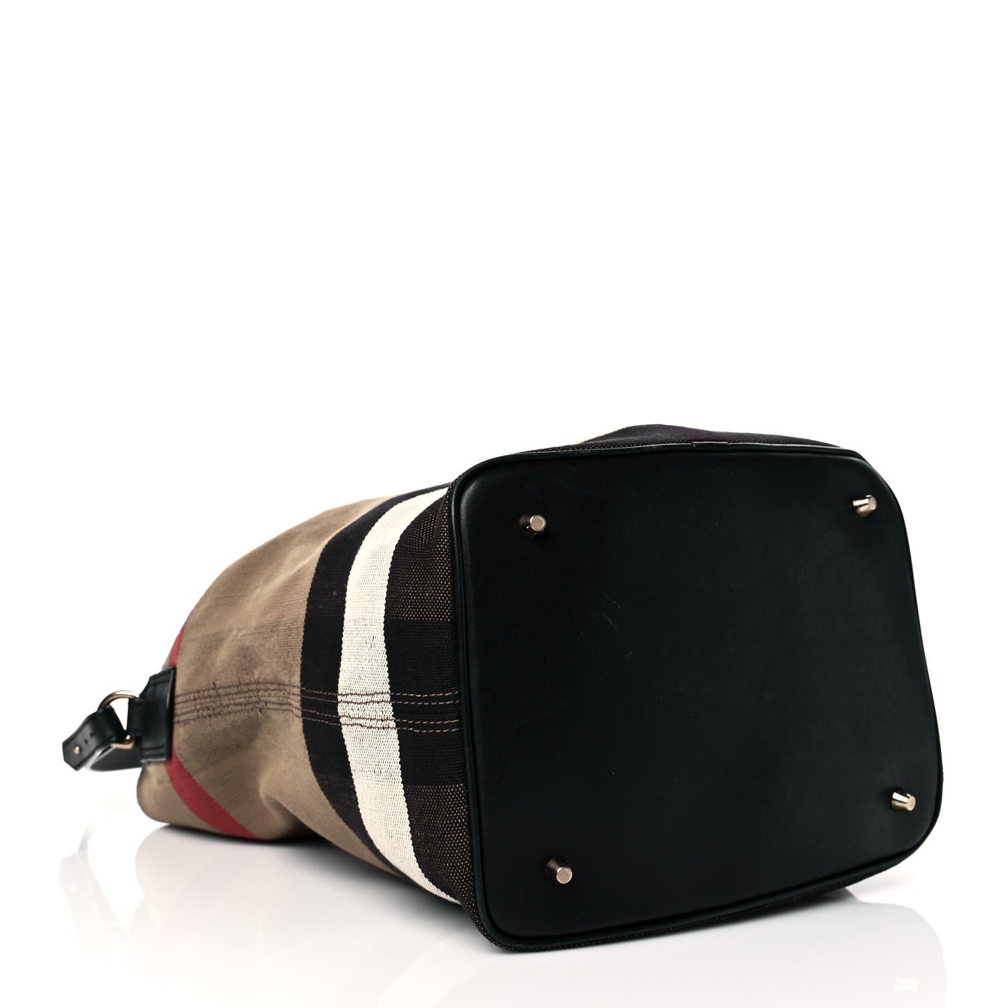 Canvas Mega Check Medium Ashby Hobo Black