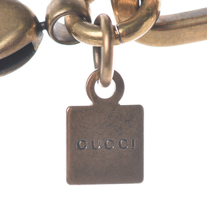 Gucci Crystal Chain Necklace Gold 6 of 8