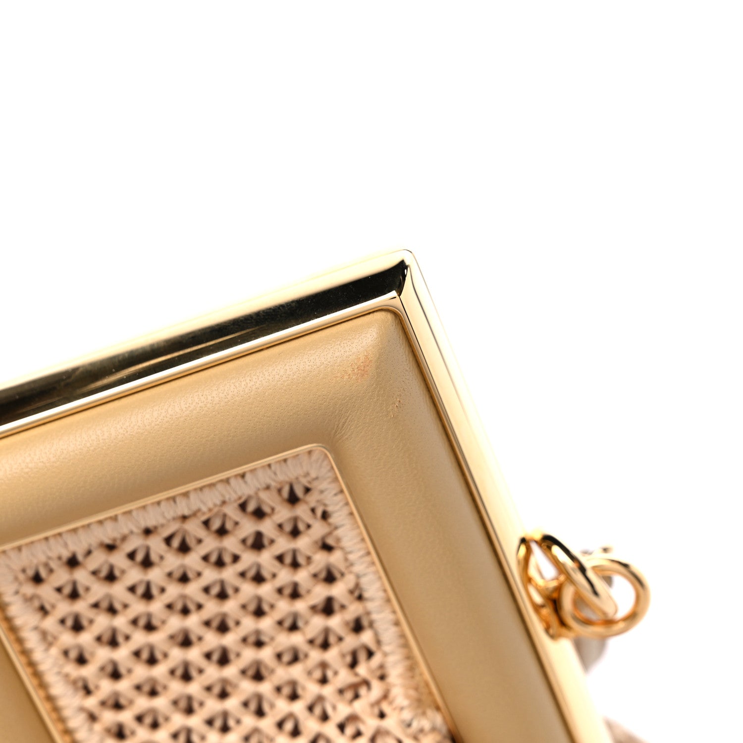Fendi Raffia Nappa Macrame Small Fendi First Natural Sahara 10 of 10