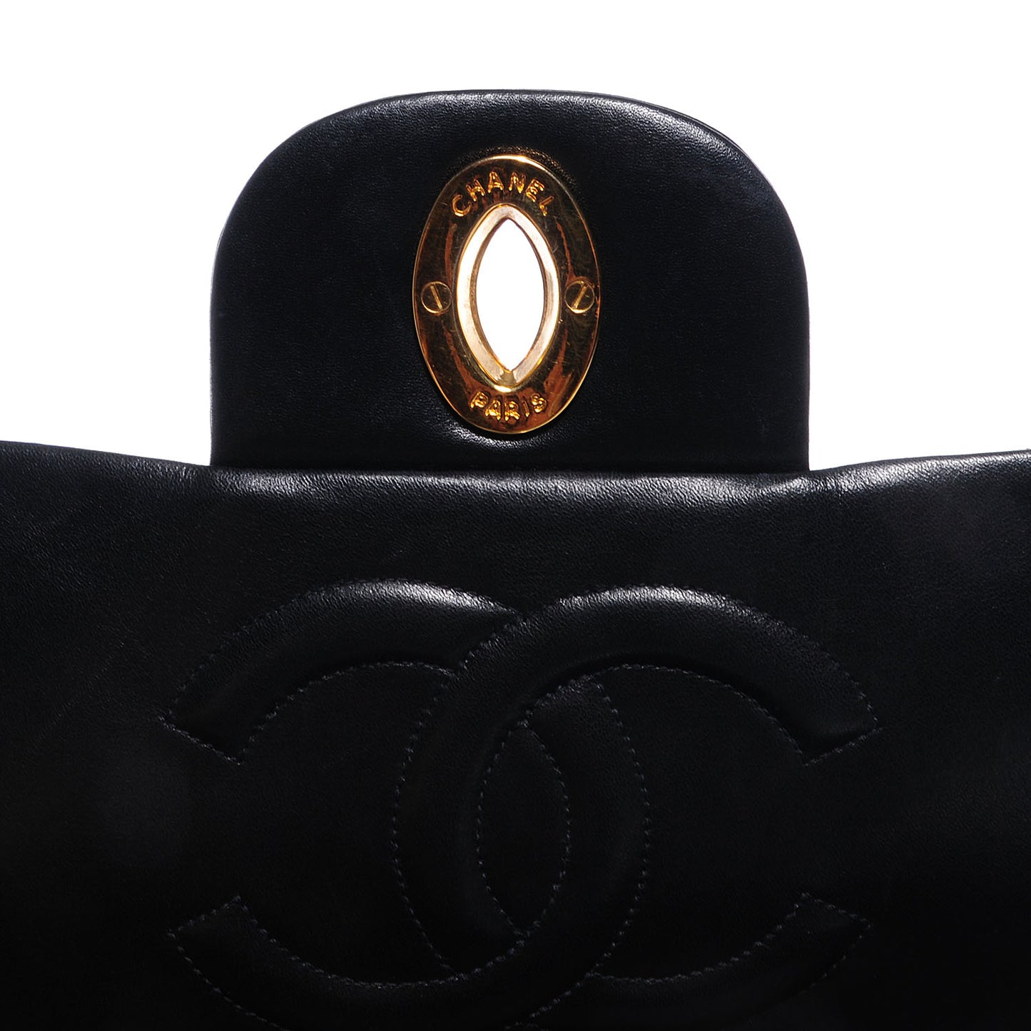 Lambskin XL Jumbo Flap Black
