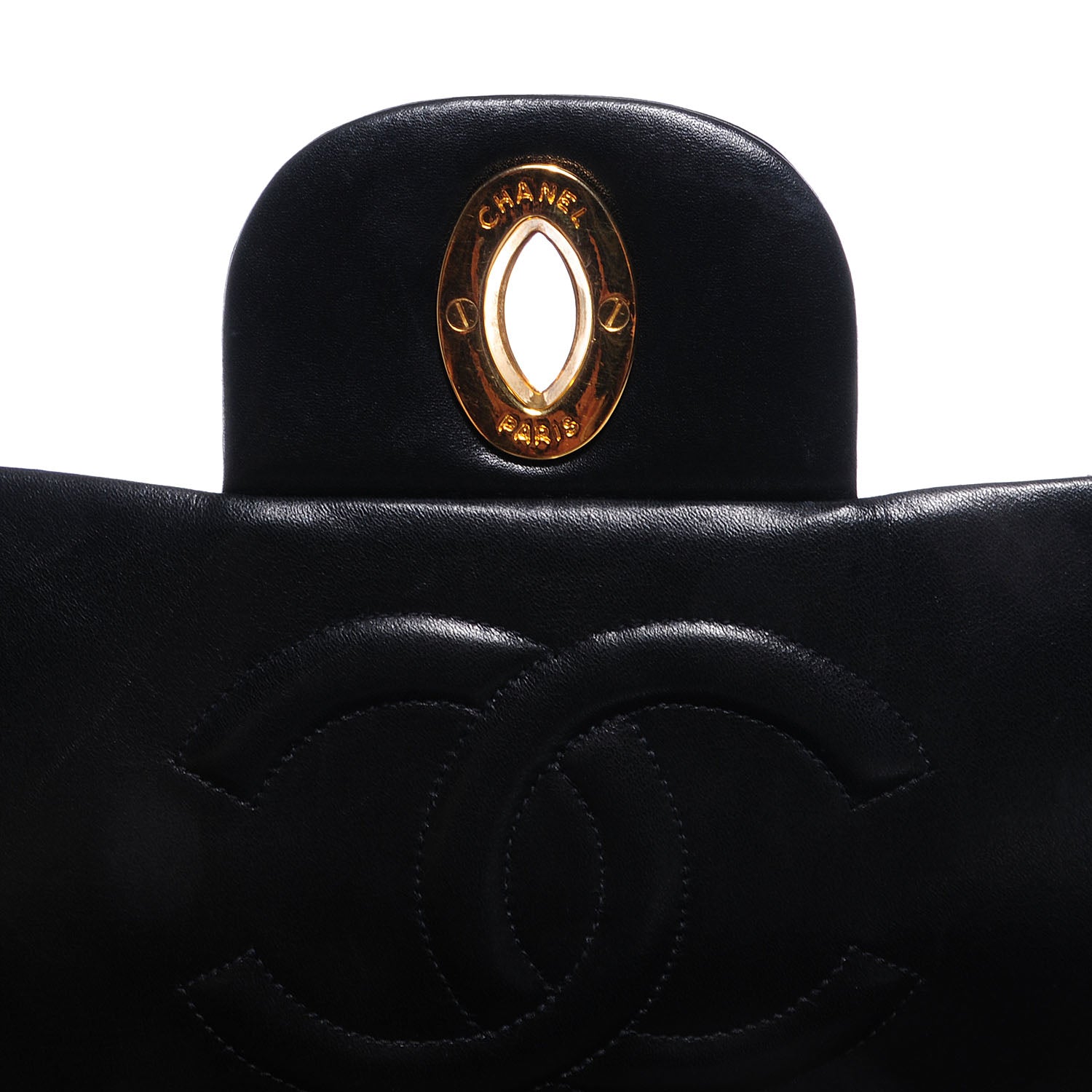 Chanel Lambskin XL Jumbo Flap Black 5 of 9