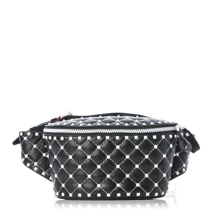 Valentino Garavani Lambskin Free Rockstud Spike Belt Bag Black 1 of 6