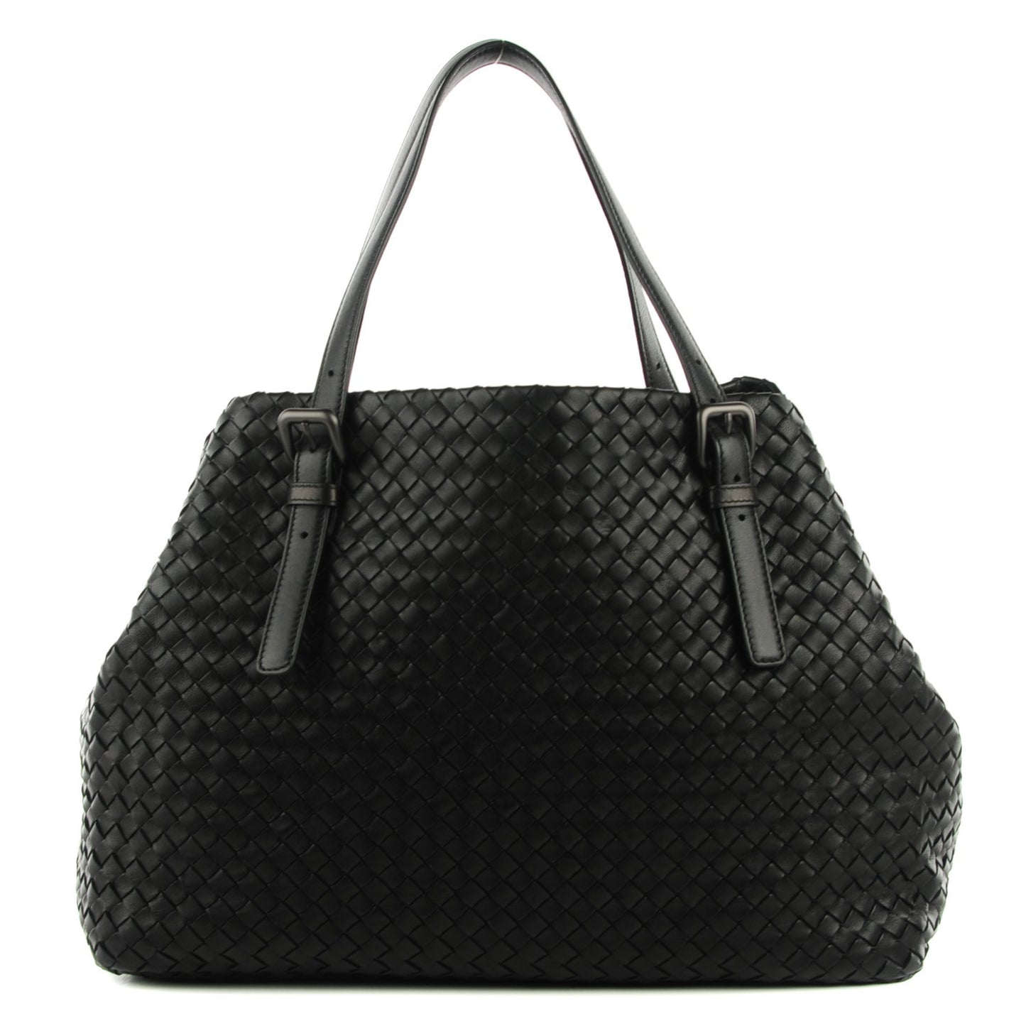Nappa Intrecciato Large Seamless Tote Nero Black