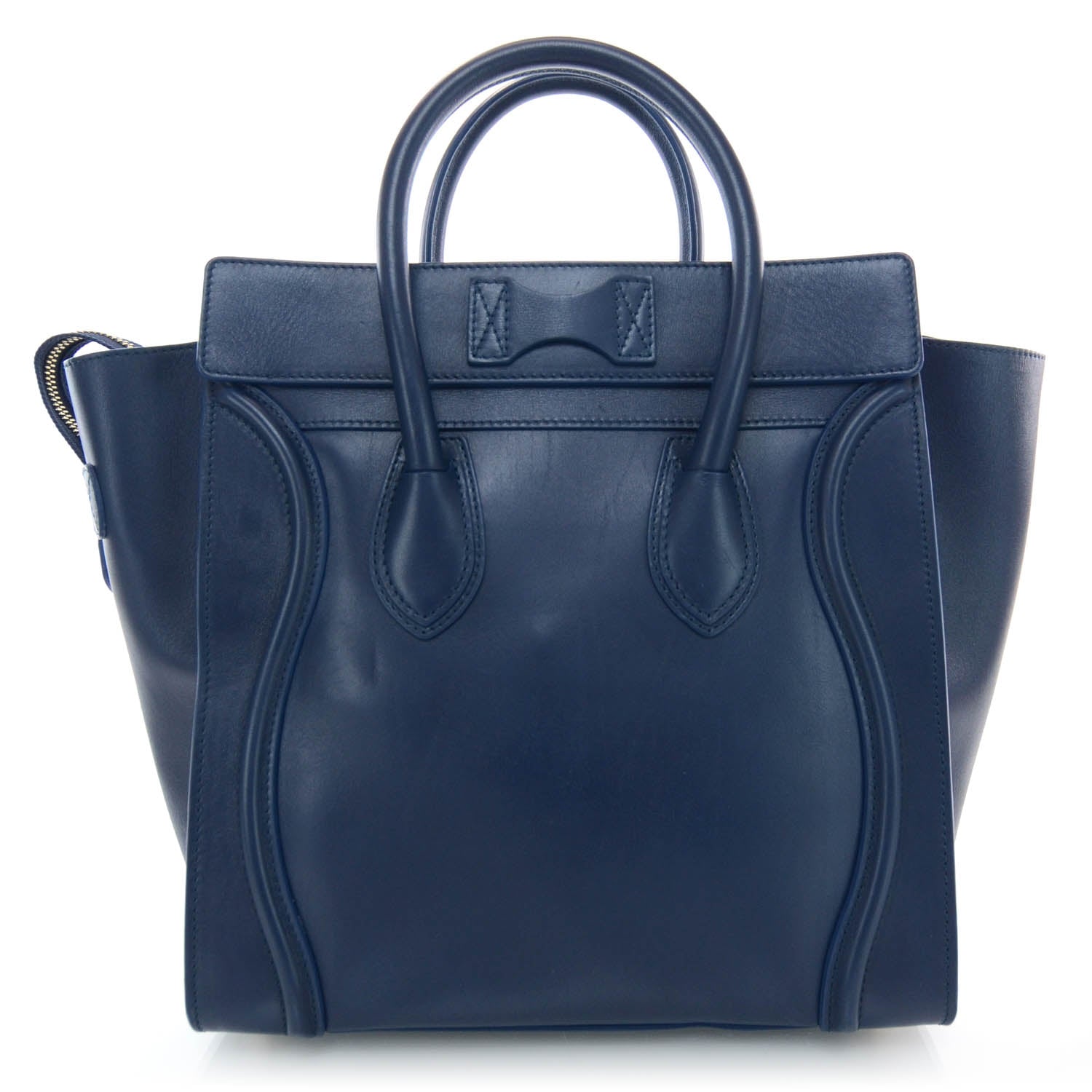 Celine Smooth Calfskin Mini Luggage Deepsea 3 of 8