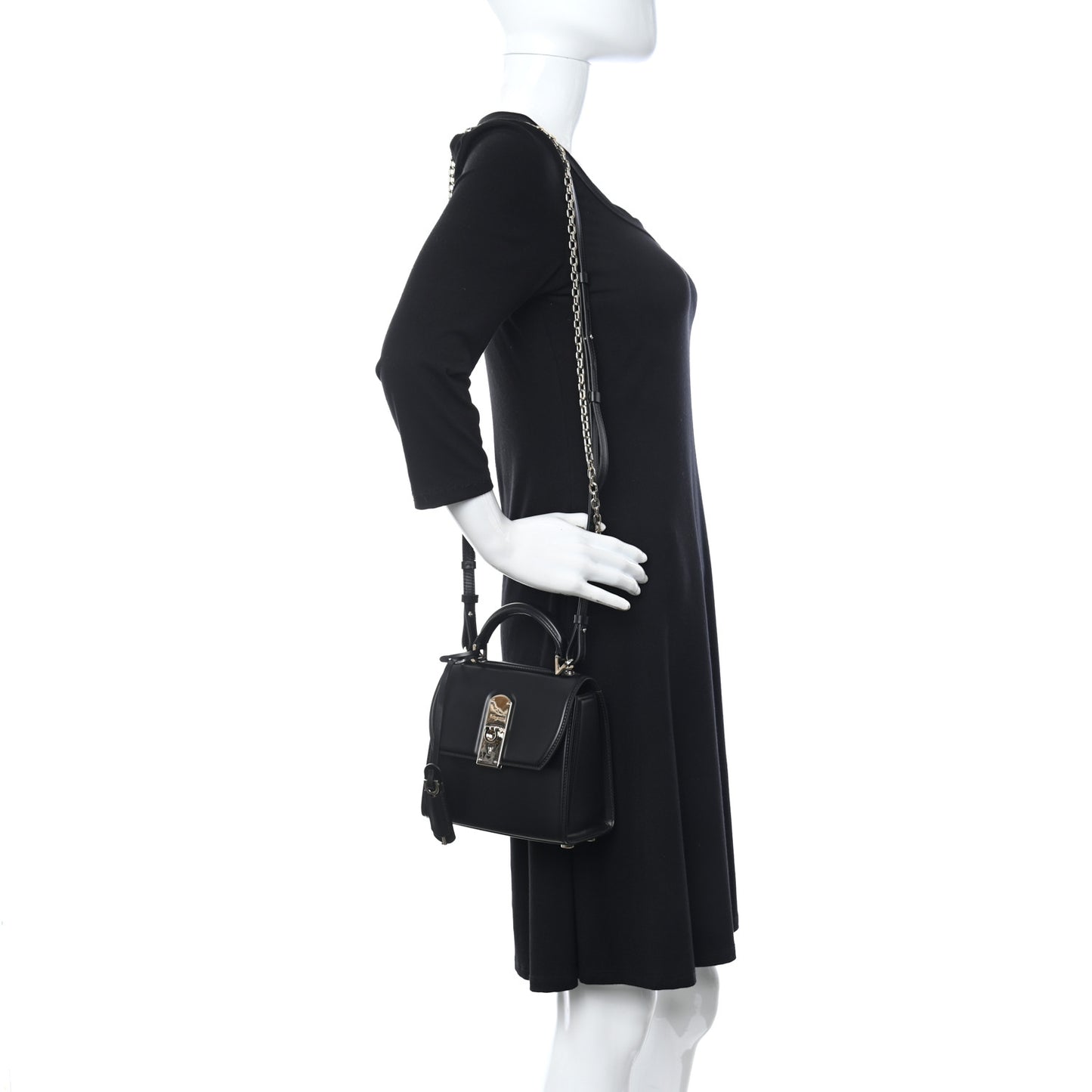 Smooth Calfskin Small Boxyz Black