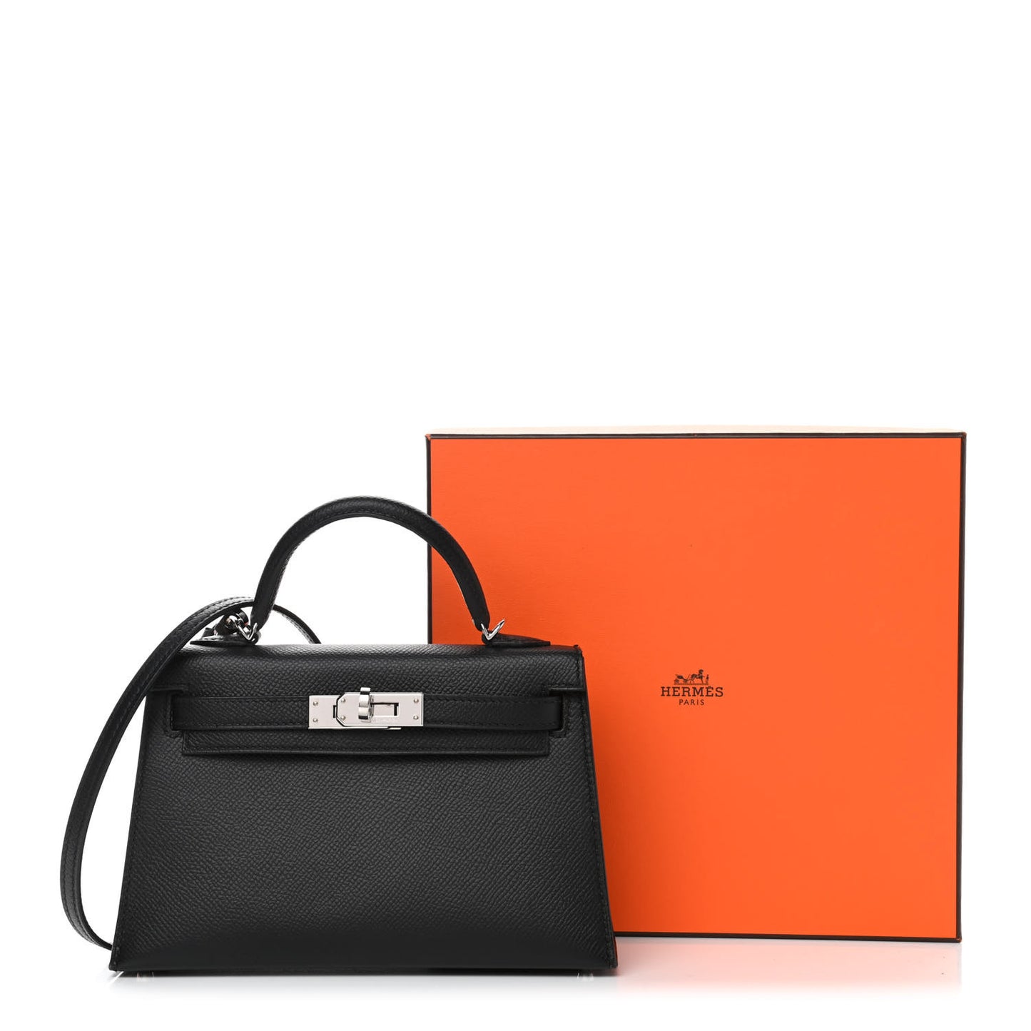 Epsom Mini Kelly Sellier 20 Black
