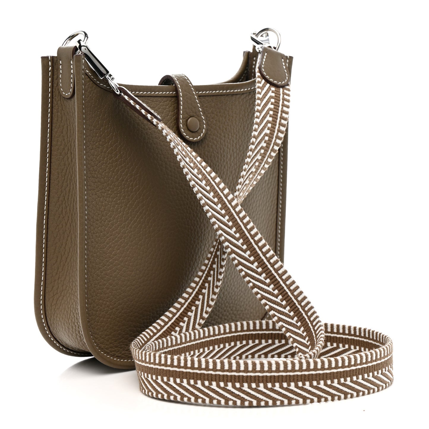Taurillon Clemence Amazone Sangle Cavale Evelyne TPM Etoupe Gris Pale