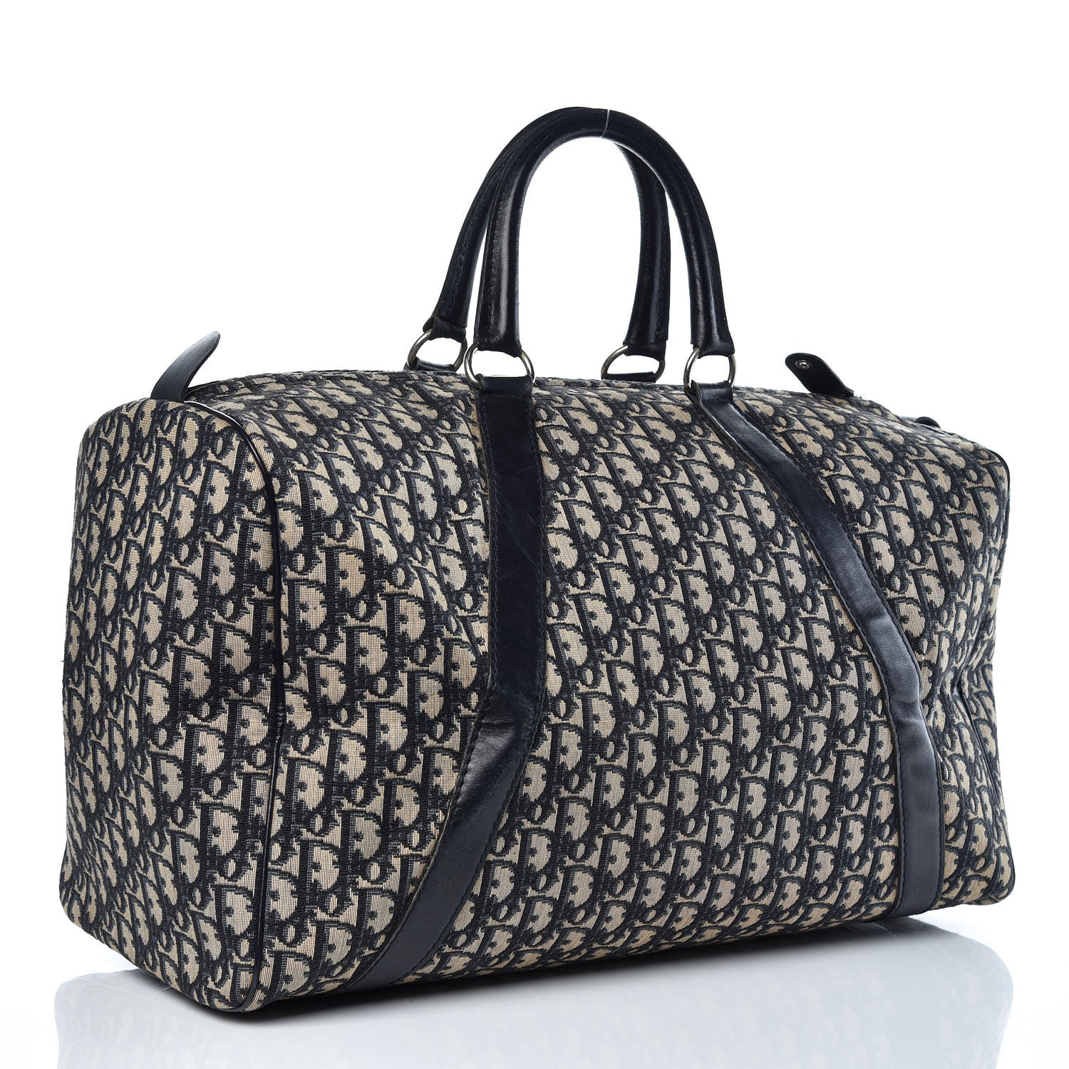 Christian Dior Monogram Duffle Navy Blue 3 of 13