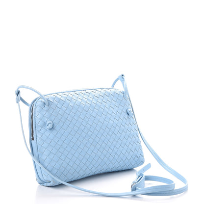Bottega Veneta Nappa Intrecciato Crossbody Pillow Light Blue 3 of 8