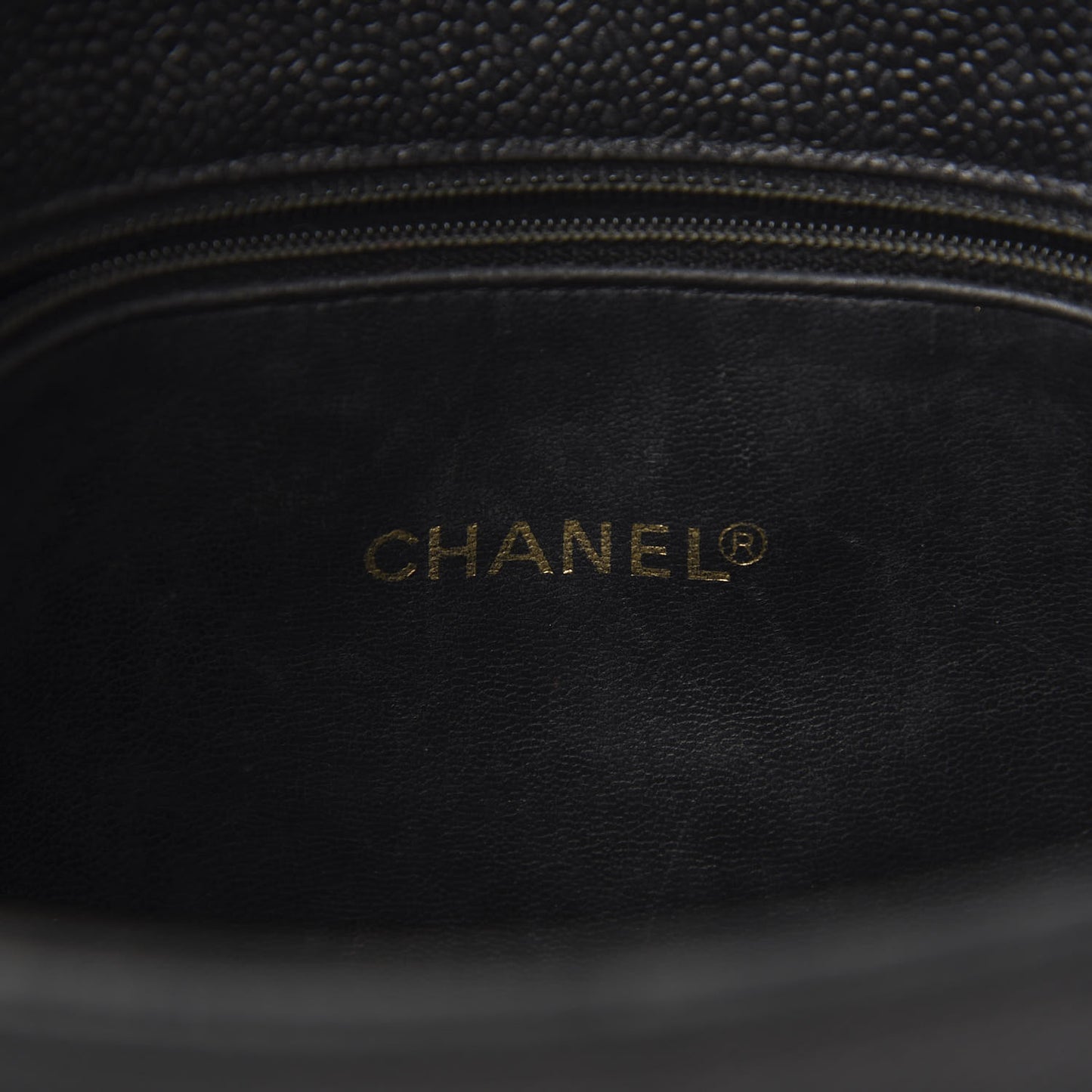 Caviar Flap Shoulder Bag Black