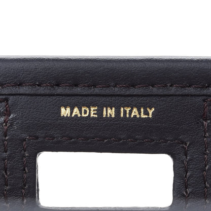 Fendi Mesh Vitello Century FF 1974 Mini Peekaboo Defender Cover Marrone Black Ebano 6 of 8