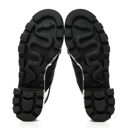 Gucci Monogram Granada Kid Trip 40/72mm Lug Sole Sandals 38 Black 5 of 9