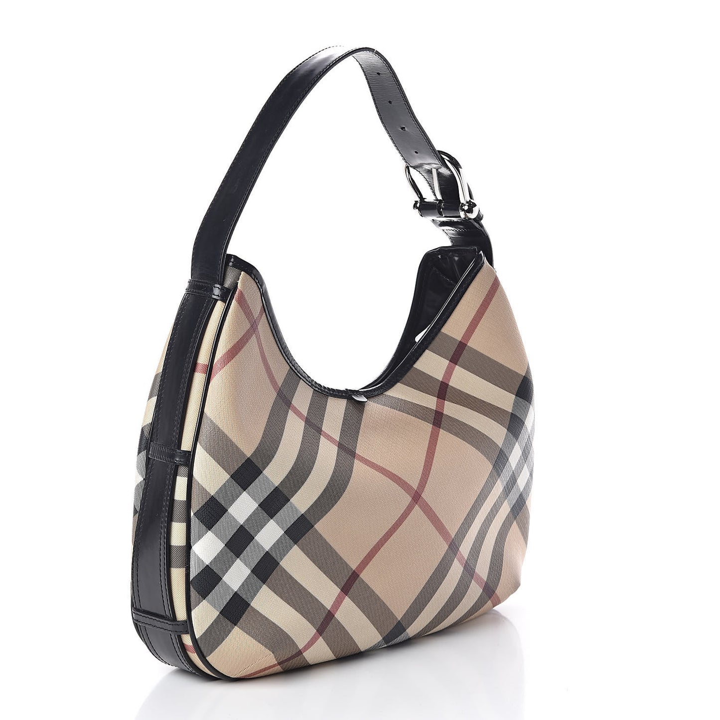 Supernova Check Medium Barton Hobo Black