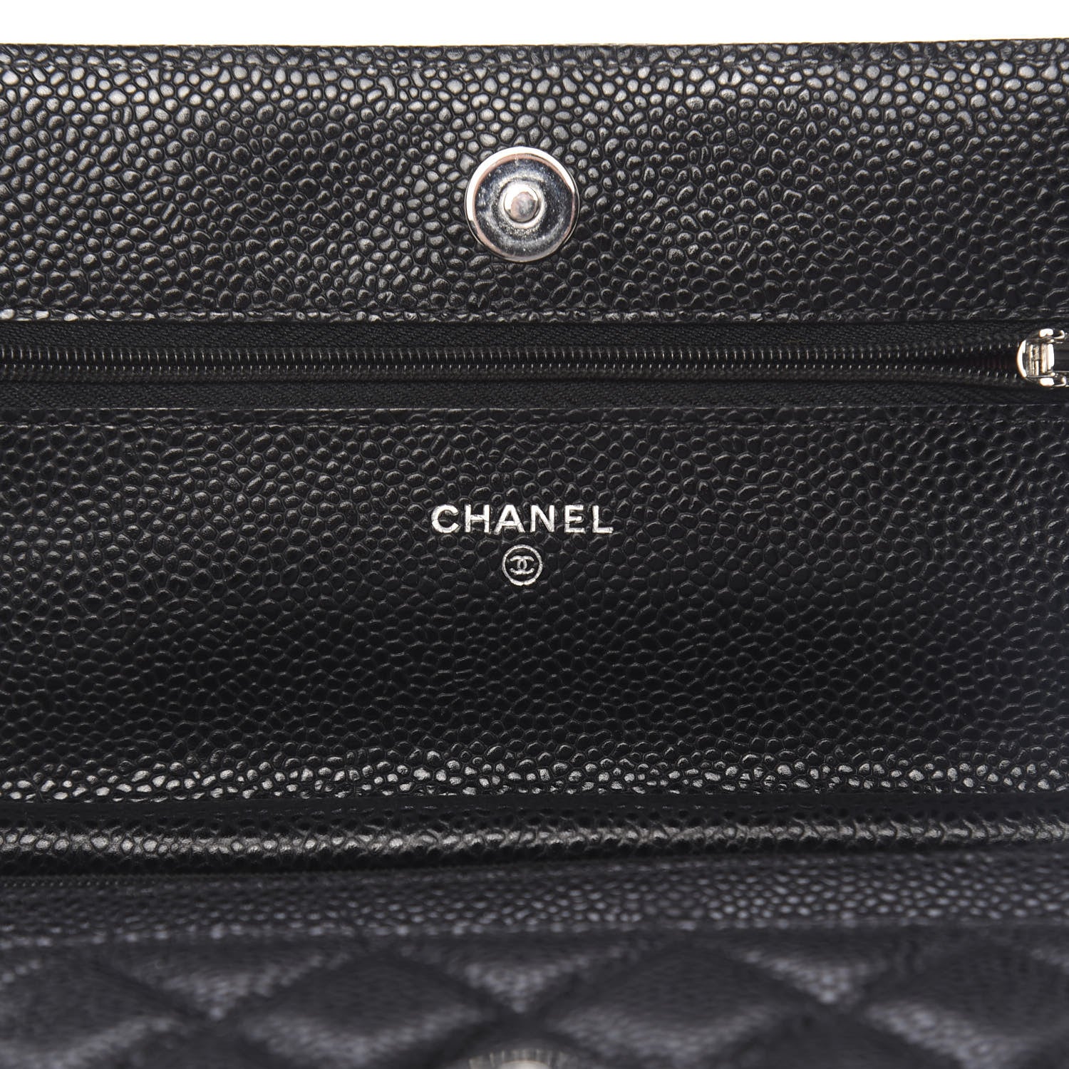 Chanel Caviar Quilted Wallet On Chain WOC Black 6 of 12