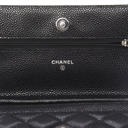 Chanel Caviar Quilted Wallet On Chain WOC Black 6 of 12