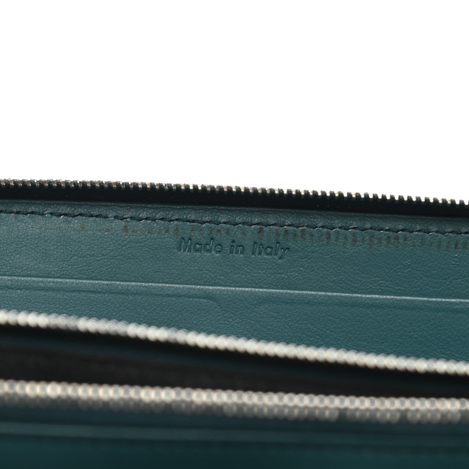 Celine Lambskin Large Zip Around Multifunction Wallet Ocean Black 7 of 11
