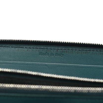 Celine Lambskin Large Zip Around Multifunction Wallet Ocean Black 7 of 11