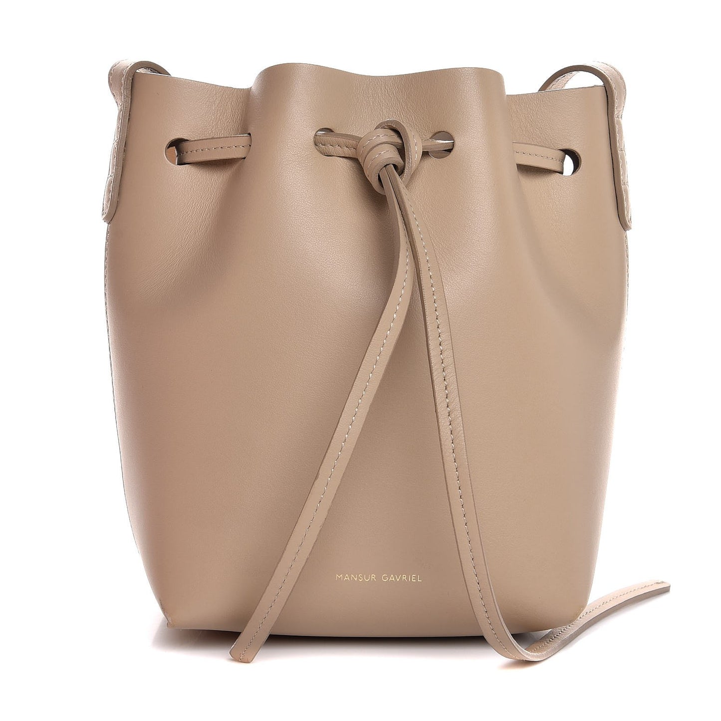 Calfskin Mini Bucket Bag Sand