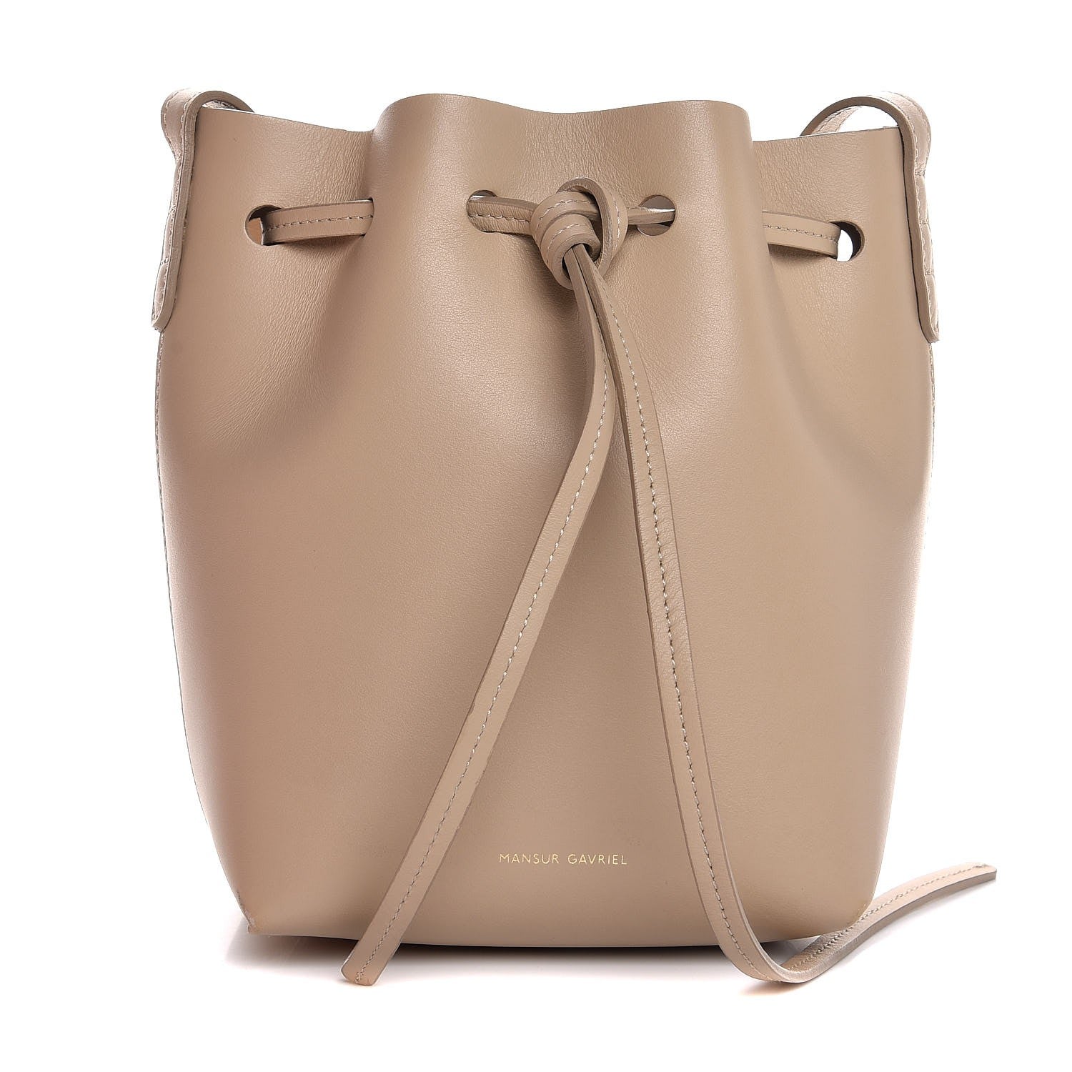 Mansur Gavriel Calfskin Mini Bucket Bag Sand 1 of 10