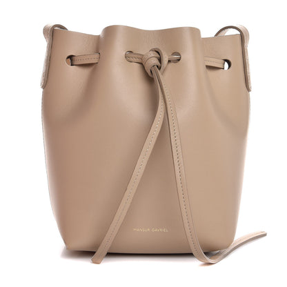 Mansur Gavriel Calfskin Mini Bucket Bag Sand 1 of 10