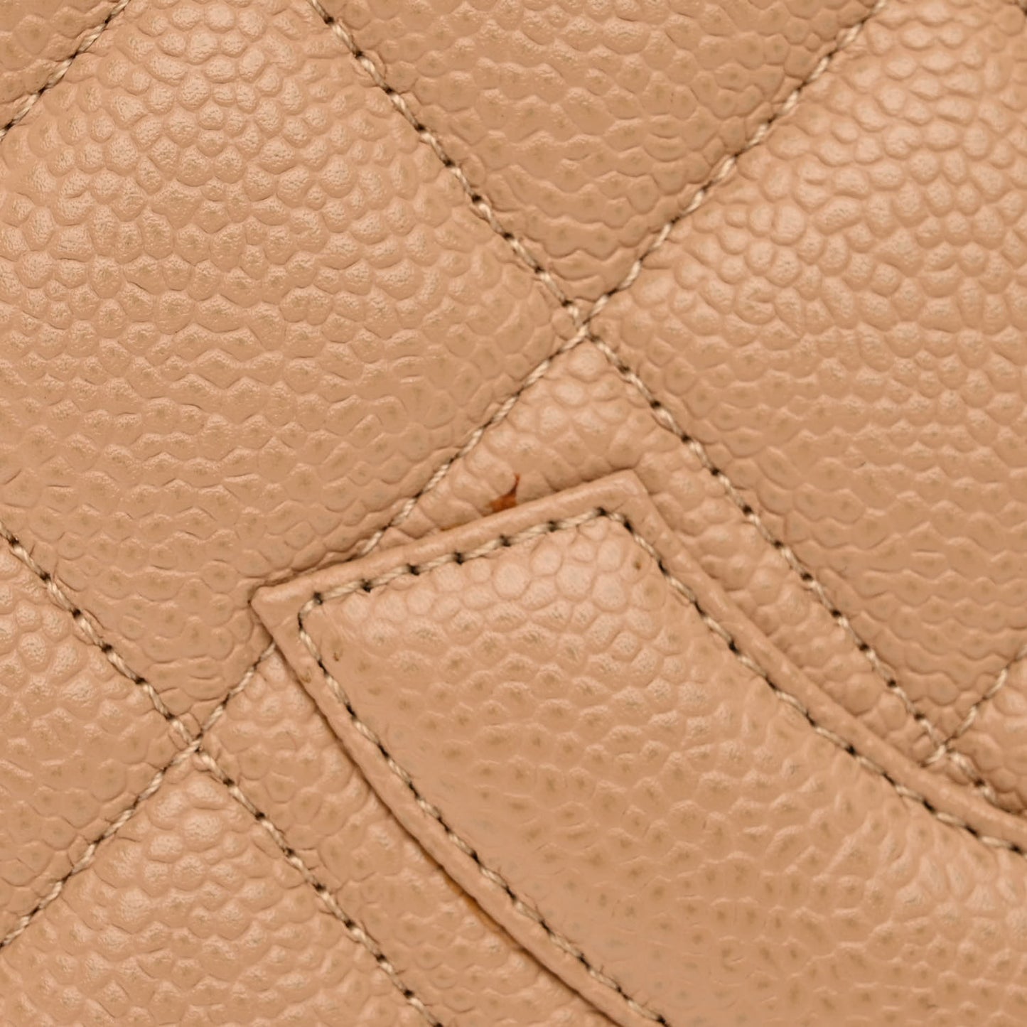 Caviar Quilted Medallion Tote Beige