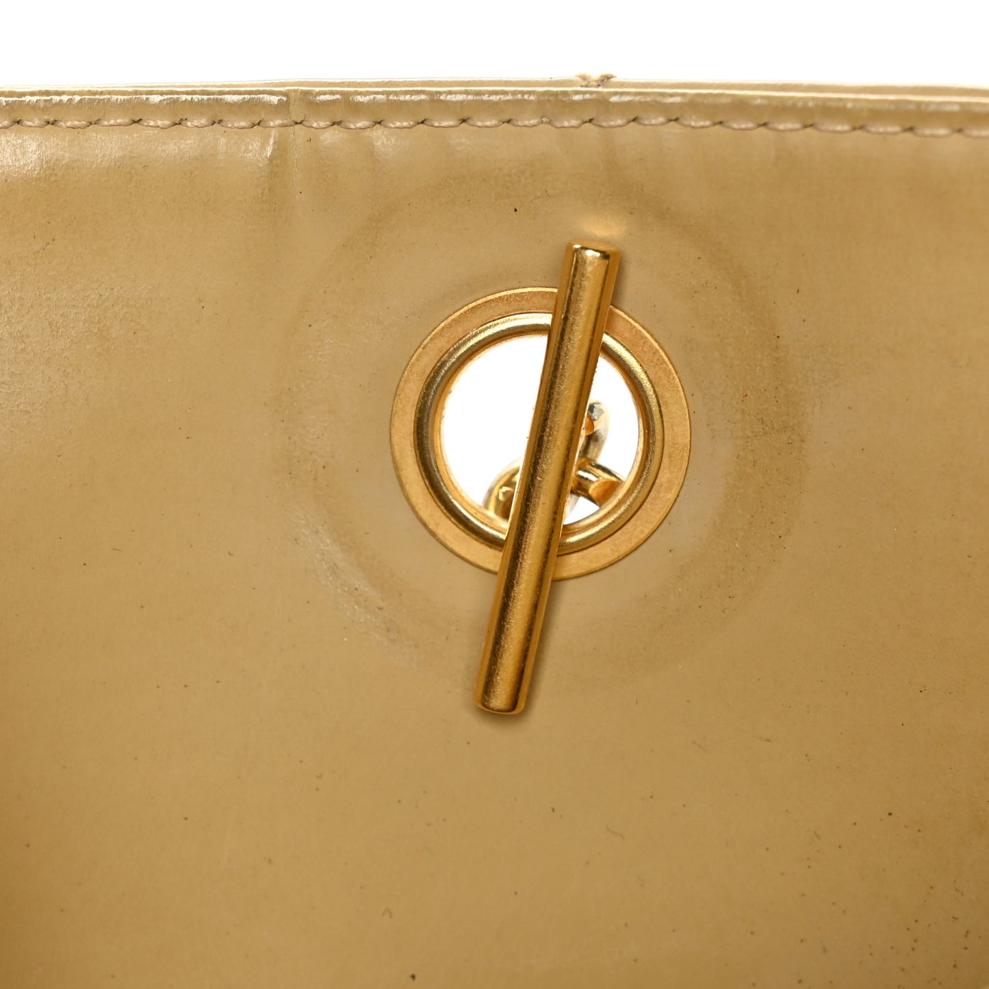Vinyl Stitched XL Weekender Beige