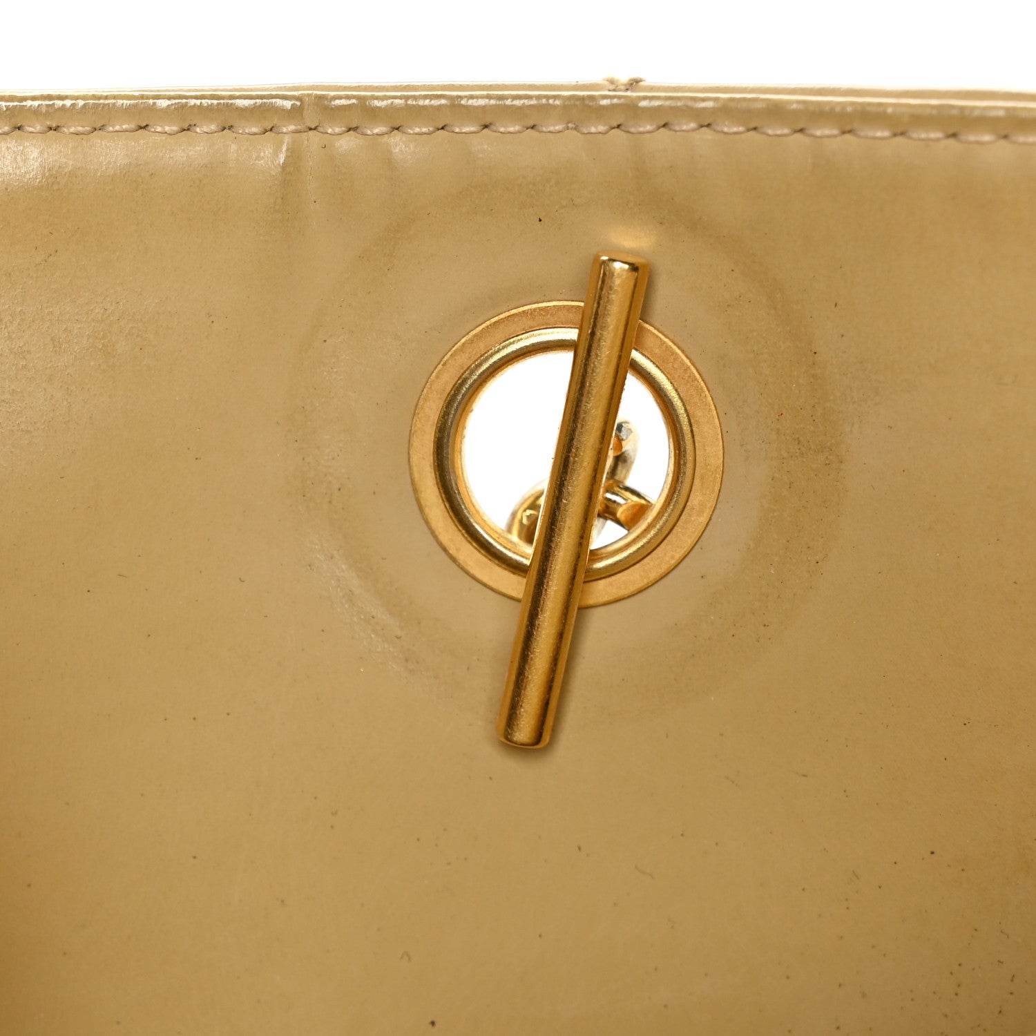 Chanel Vinyl Stitched XL Weekender Beige 14 of 15