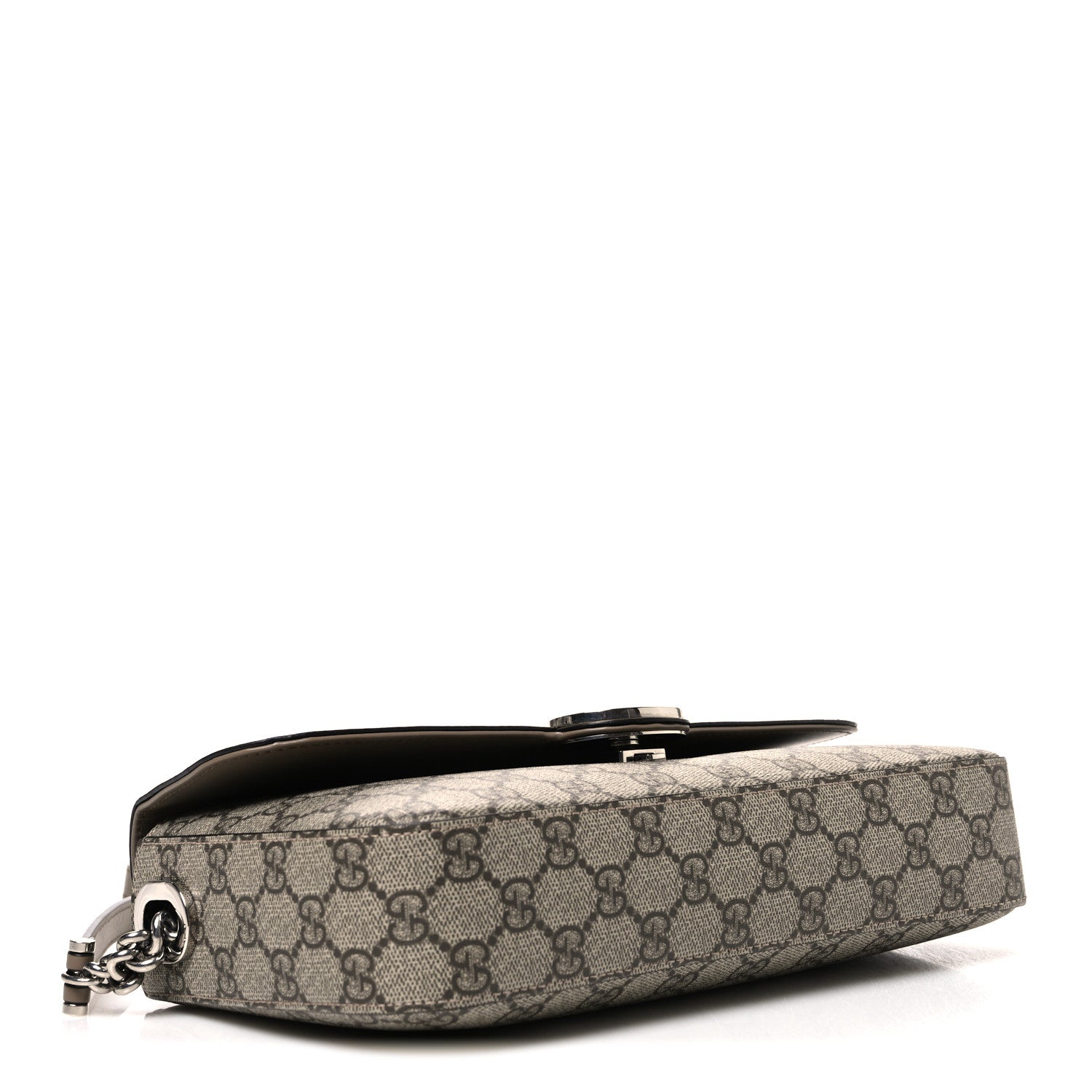 Gucci GG Supreme Monogram Petite GG Top Handle Shoulder Bag Beige