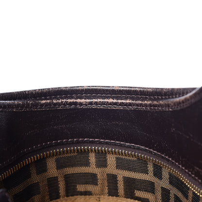 Fendi Zucca Small Chef Shopping Tote Tobacco Moro 16 of 24