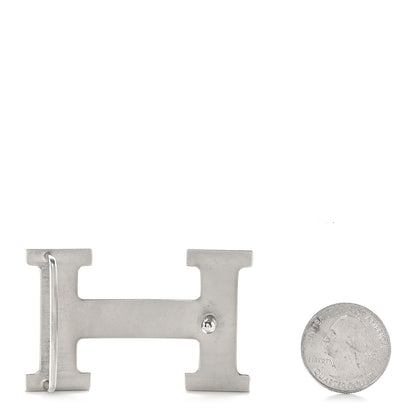 Hermes Polished Palladium 32mm H Belt Buckle Silver 2 of 3