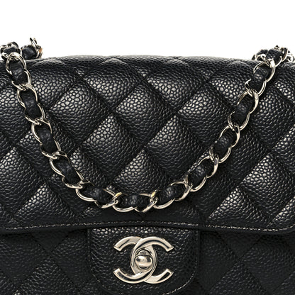 Chanel Caviar Quilted Mini Square Flap Black 9 of 11