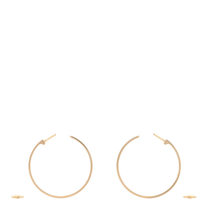 Cartier 18K Yellow Gold Large LOVE Hoop Earrings 3 of 5