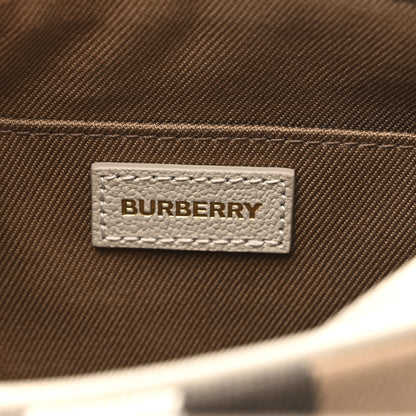 Burberry Calfskin House Check Small Camera Bag Limestone 6 of 9