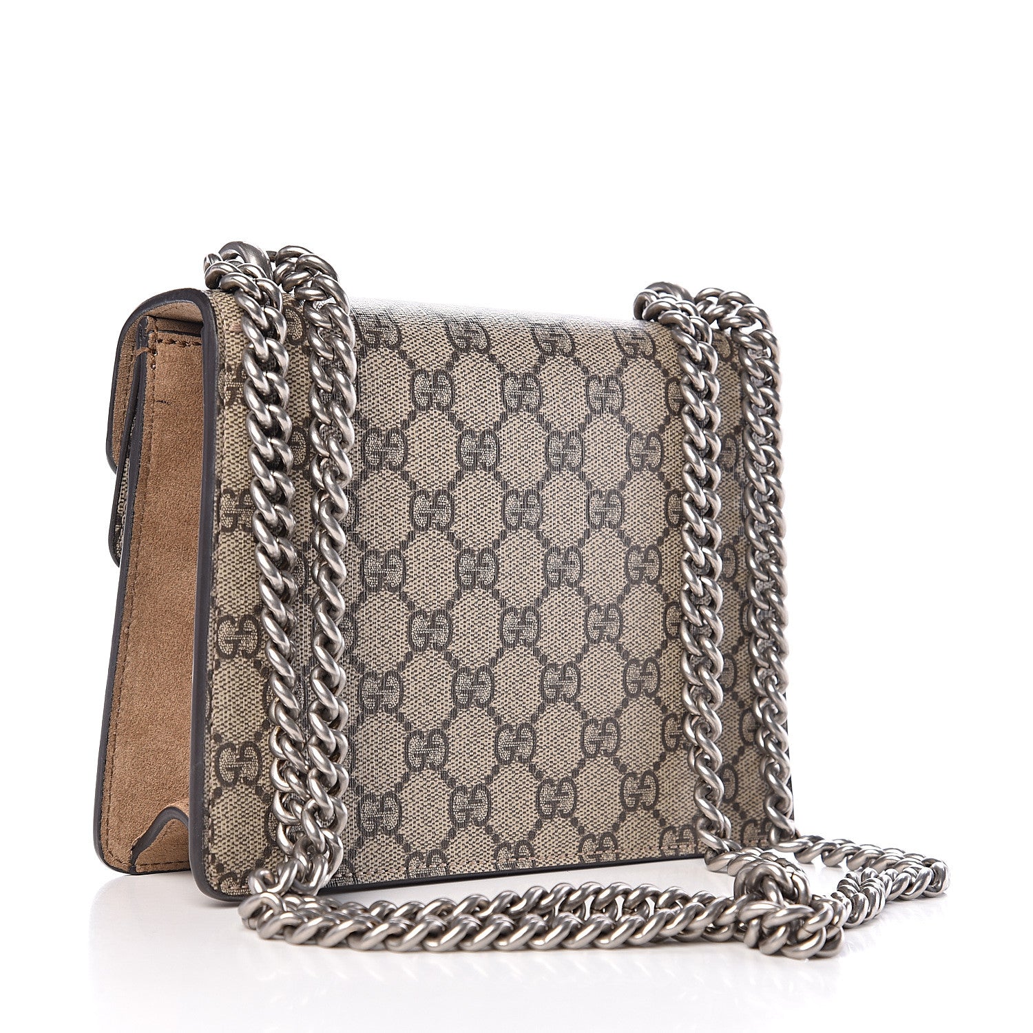 Gucci GG Supreme Monogram Mini Dionysus Shoulder Bag Taupe 2 of 11