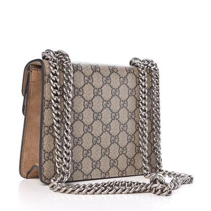 Gucci GG Supreme Monogram Mini Dionysus Shoulder Bag Taupe 2 of 11