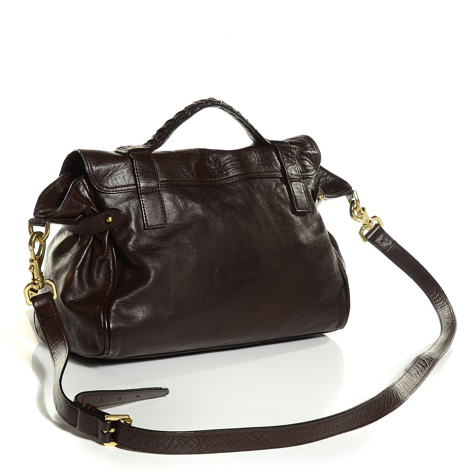 Mulberry Soft Buffalo Leather Medium Alexa Chocolate 3 of 11