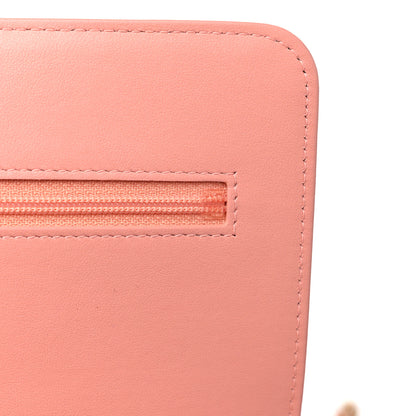 Chanel Caviar Quilted Boy Wallet On Chain WOC Pink 10 of 12