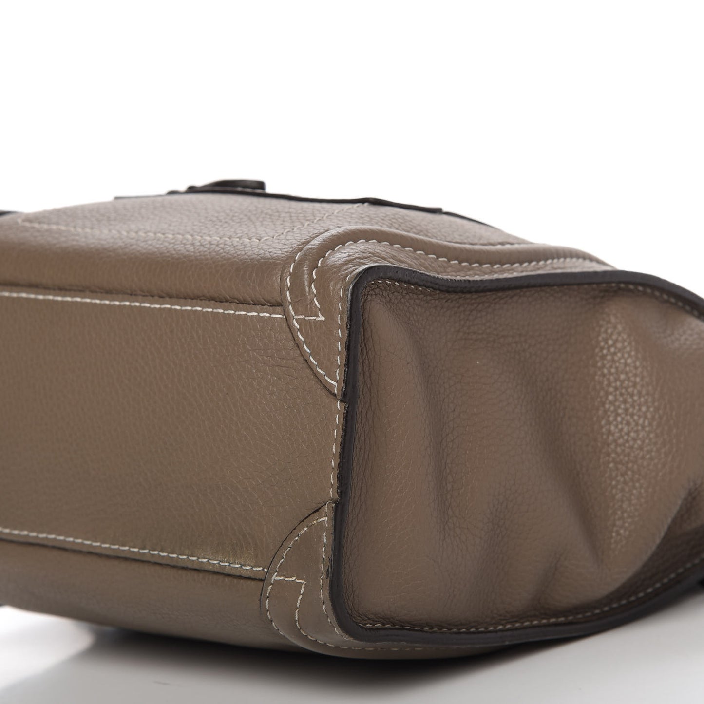 Drummed Calfskin Nano Luggage Souris