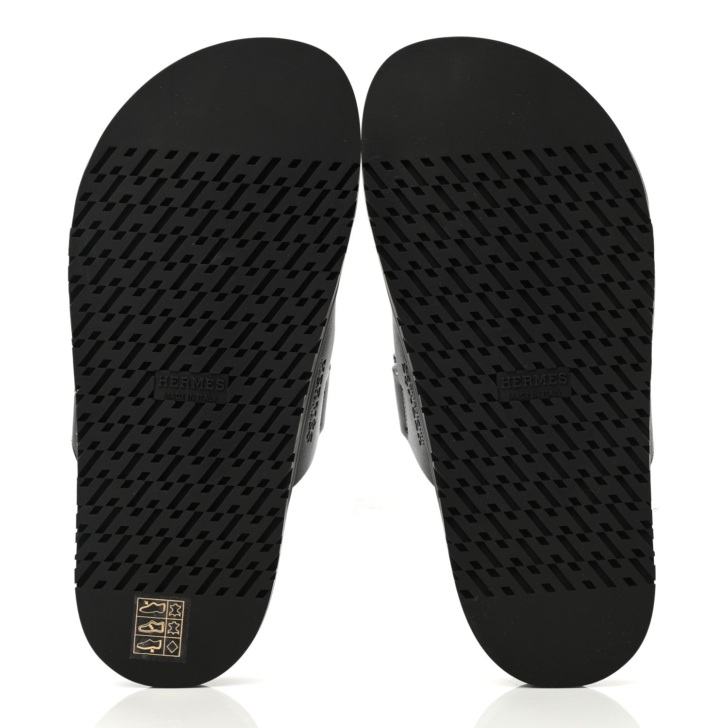 Hermes Calfskin Womens Chypre Sandals 36.5 Black 5 of 11