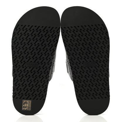 Hermes Calfskin Womens Chypre Sandals 36.5 Black 5 of 11