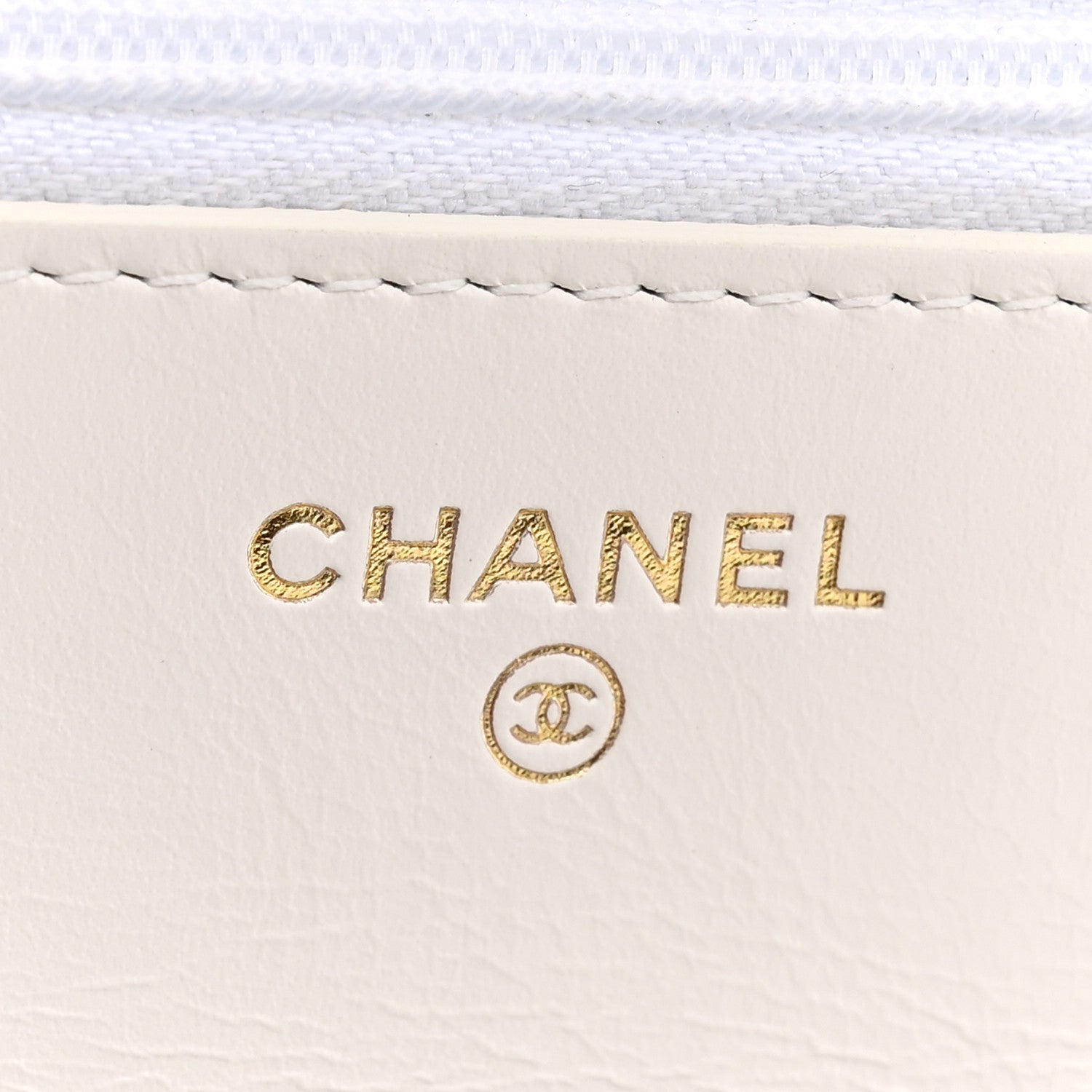 Chanel Shiny Calfskin Quilted Multicolor Top Handle Wallet On Chain WOC White 6 of 11