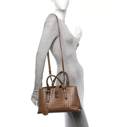 Bottega Veneta Light Calf Intrecciato Small Roma New Cigar 2 of 12