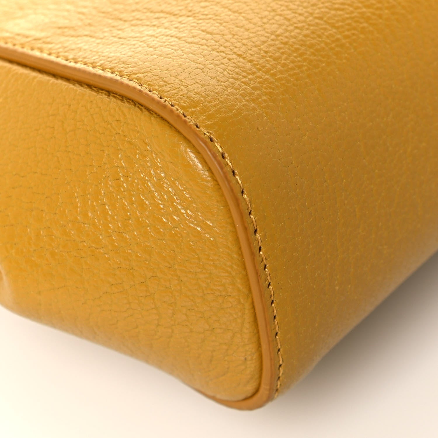 Bottega Veneta Grained Calfskin Geometric Belt Bag Mustard Yellow 7 of 11