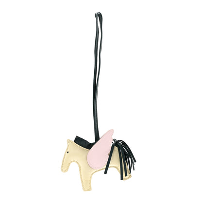 Hermes Milo Lambskin Grigri Rodeo Pegase Horse Bag Charm PM Craie Mauve Pale Vert Cypress 1 of 5