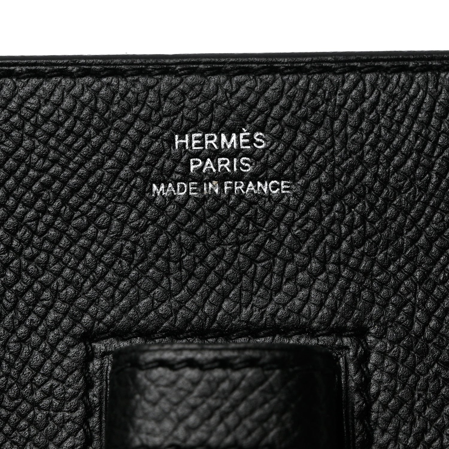 Hermes Epsom Baton de Craie Pochette Bleu Encre Black 6 of 11