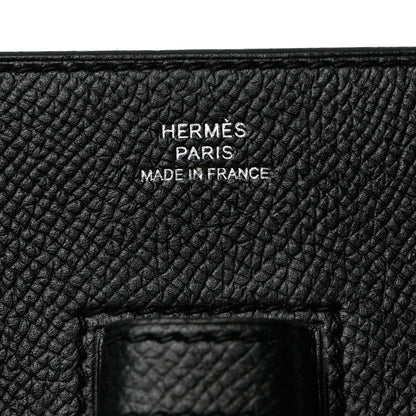 Hermes Epsom Baton de Craie Pochette Bleu Encre Black 6 of 11