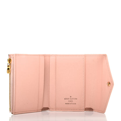 Louis Vuitton Damier Azur Zoe Wallet Rose Ballerine 4 of 4