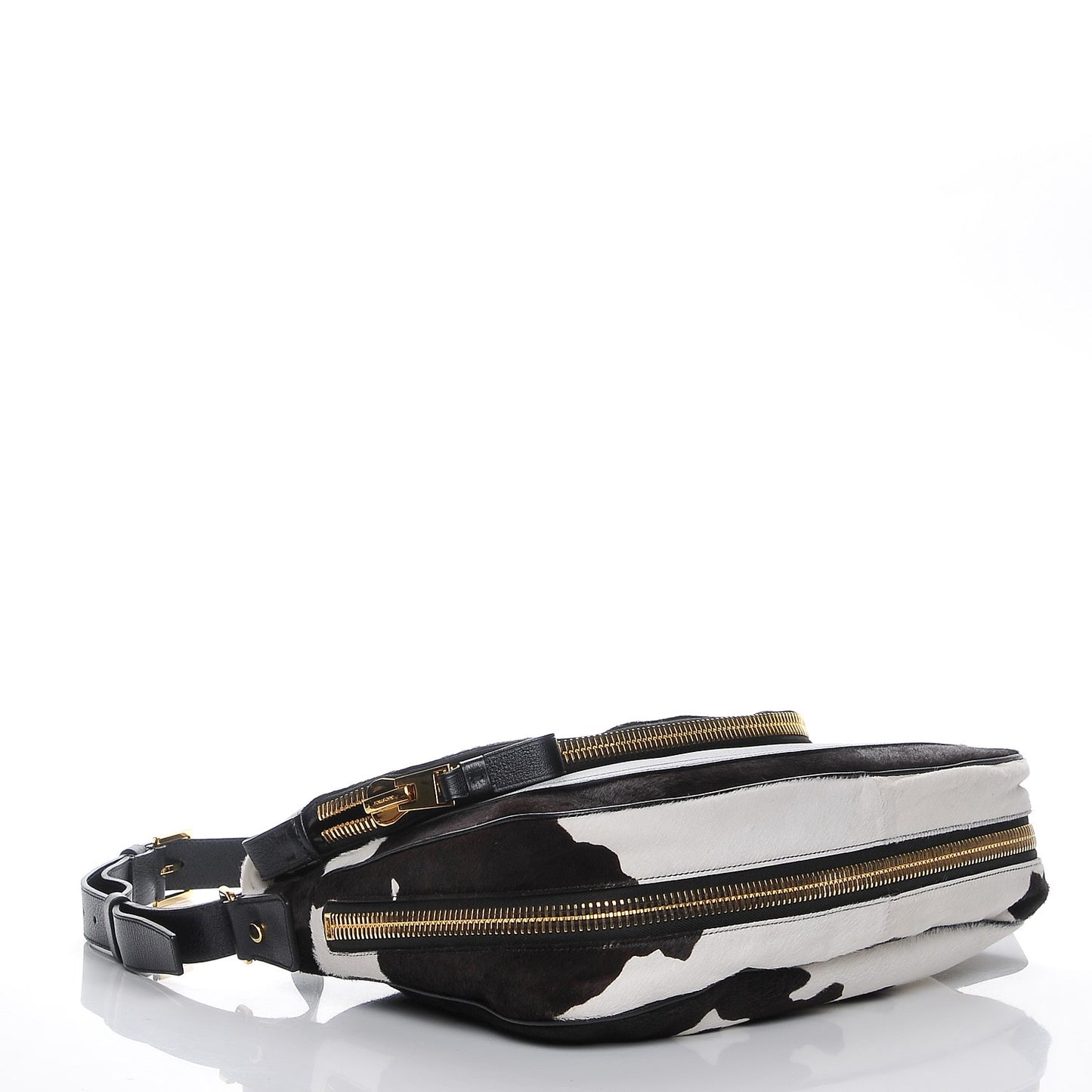 Calfskin Calf Hair Large Jennifer Brown White