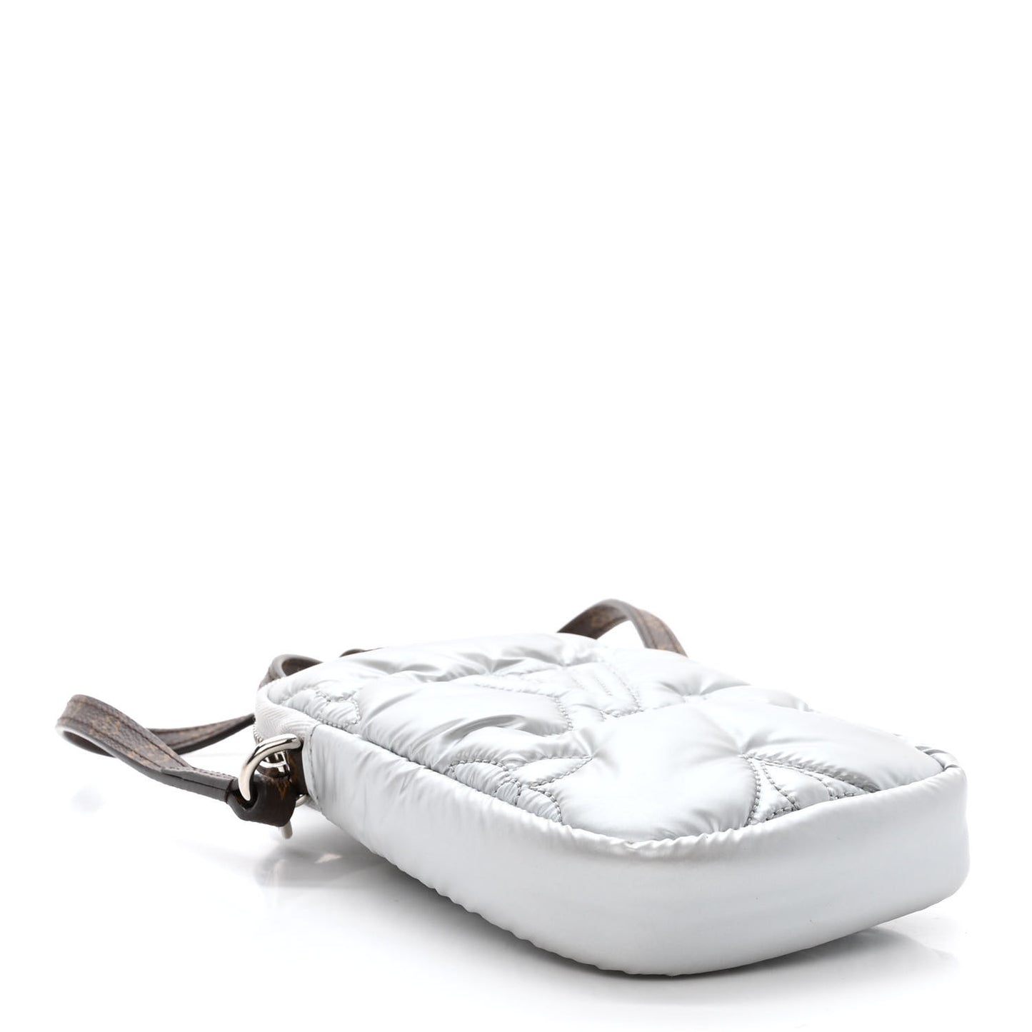 Econyl Monogram Pillow Phone Pouch Silver